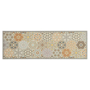Tappeto da Cucina-Tappetino da cucina Lavabile Pastello Esagono 60x180 cm Velluto