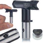 Ugello di Spruzzatura UltraBlack 523 – Alta Resistenza, Acciaio Inossidabile | Compatibile con Graco, Wagner, Titan