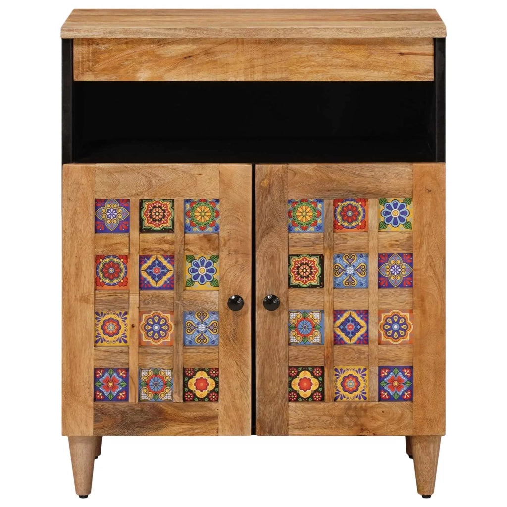 Credenza Naturale 60 x 33,5 x 75 cm Legno di mango massello 4018285