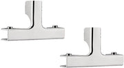 Connettore in vetro - 2 pezzi - Morsetto in acciaio inossidabile - Cinghia antiscivolo - Flessibile - Impronta d'acqua - Resistente al calore - Morsetto per vetro