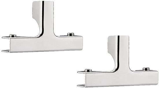 Connettore in vetro - 2 pezzi - Morsetto in acciaio inossidabile - Cinghia antiscivolo - Flessibile - Impronta d'acqua - Resistente al calore - Morsetto per vetro