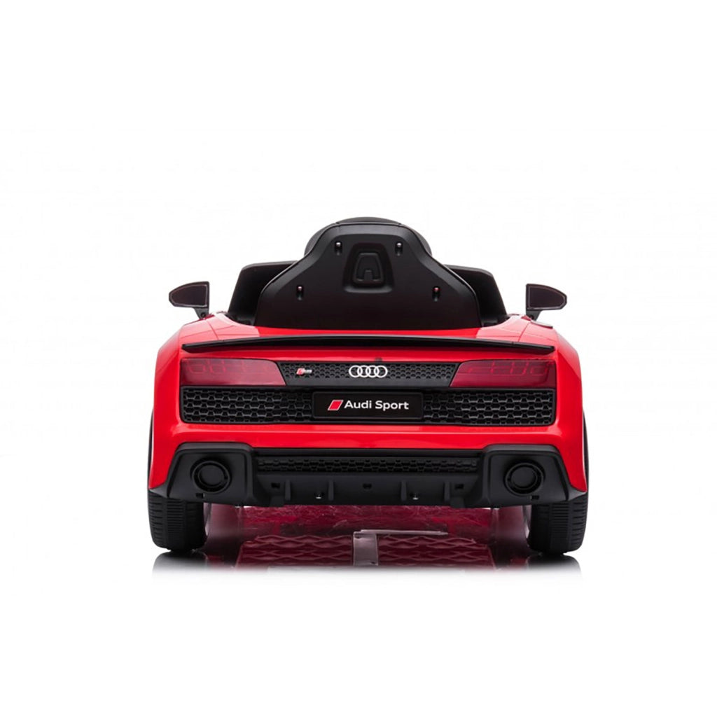 Macchina Elettrica per Bambini 12V Licenza Ufficiale Audi R8 New Spyder con Telecomando e Sedile in pelle Rosso