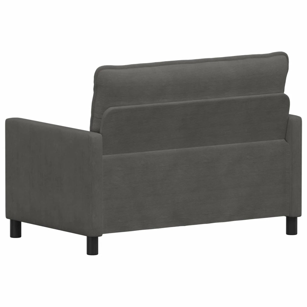 Divano Grigio Scuro 126 x 81 x 87,5 cm Tessuto