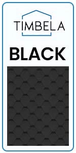 Ufficio in legno da giardino - W233xD222xH233cm - con tegole bituminose - TIMBELA M351FB+H351FBBLACK