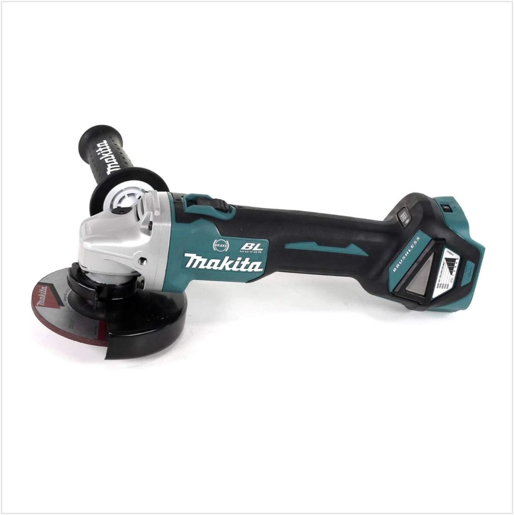 DGA 513 RF1J - Smerigliatrice angolare a batteria 18 V 125 mm Brushless + 1 batteria 3,0 Ah + caricatore + Makpac