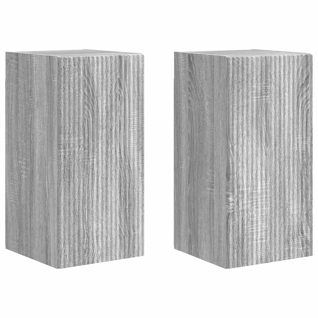 Mobile TV da parete 2 pcs Grigio Sonoma 30 x 31 x 60 cm 892282