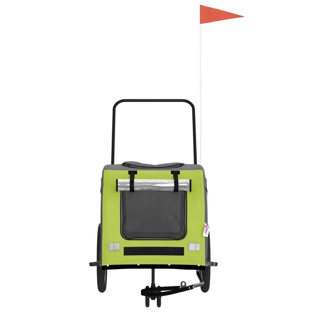 Rimorchio/carrello per animali domestici verde 02_0044282