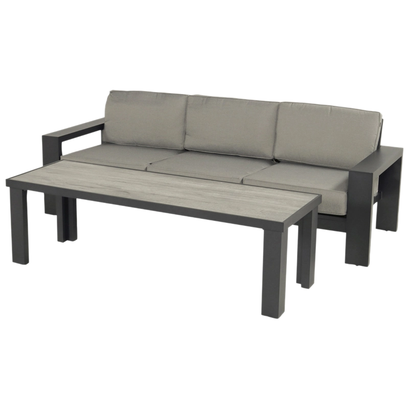 Divano da giardino TITAN 3 posti + tavolino â€“ HARTMAN