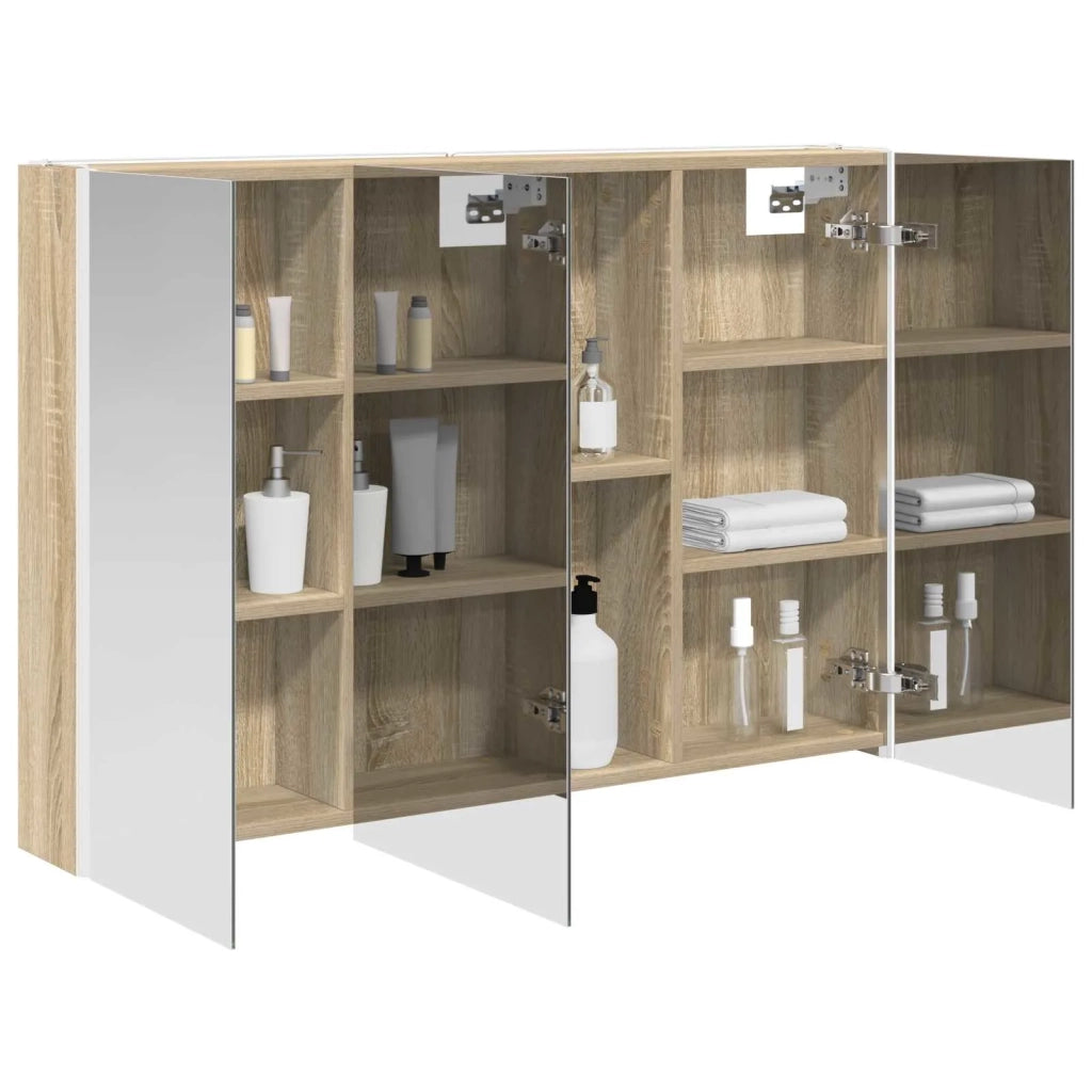 Mobiletto per specchio da bagno Rovere Sonoma