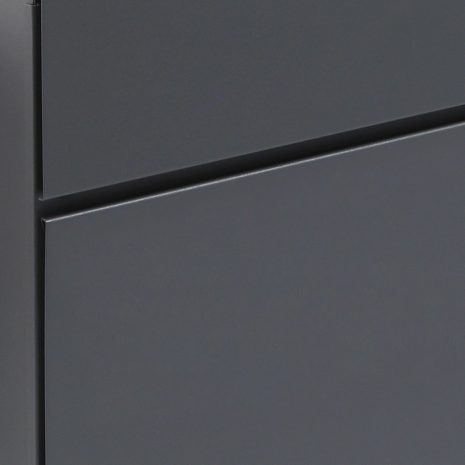 Cassetta postale con vano portagiornale V23 antracite 370 x 102 x 370 mm