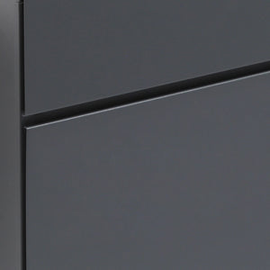 Cassetta postale con vano portagiornale V23 antracite 370 x 102 x 370 mm