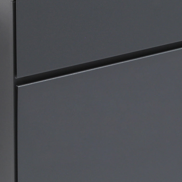 Cassetta postale con vano portagiornale V23 antracite 370 x 102 x 370 mm