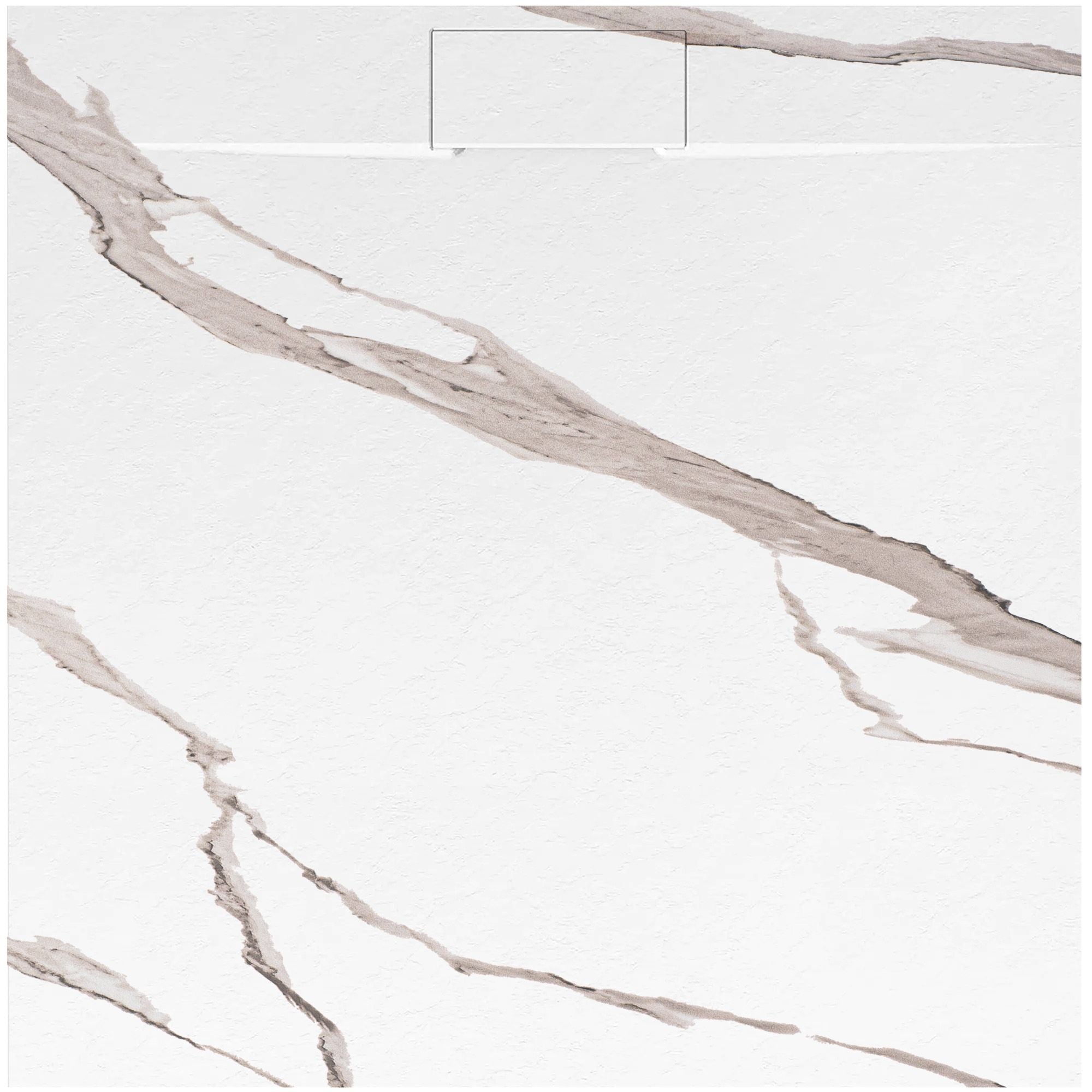 Piatto Doccia Bazalt Carrara White 90x90