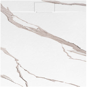 Piatto Doccia Bazalt Carrara White 90x90