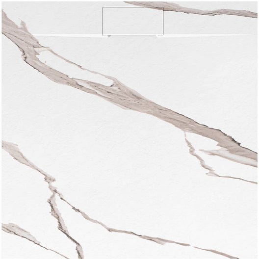 Piatto Doccia Bazalt Carrara White 90x90