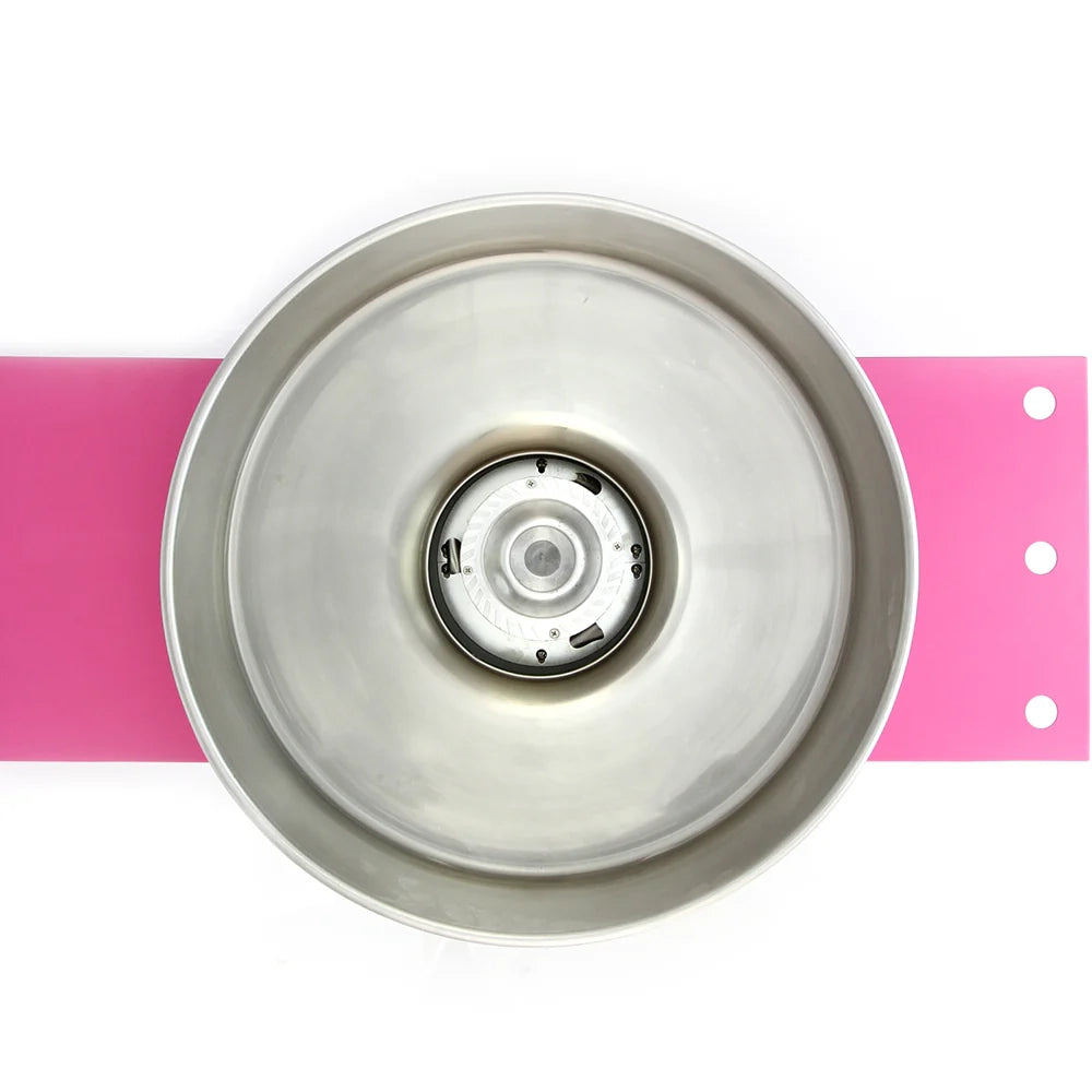 Macchina Zucchero Filato Vintage Rosa con Carrello 50 cm Kukoo