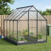 Serra da Giardino con porta Antracite 183,5 x 243,5 x 207 cm