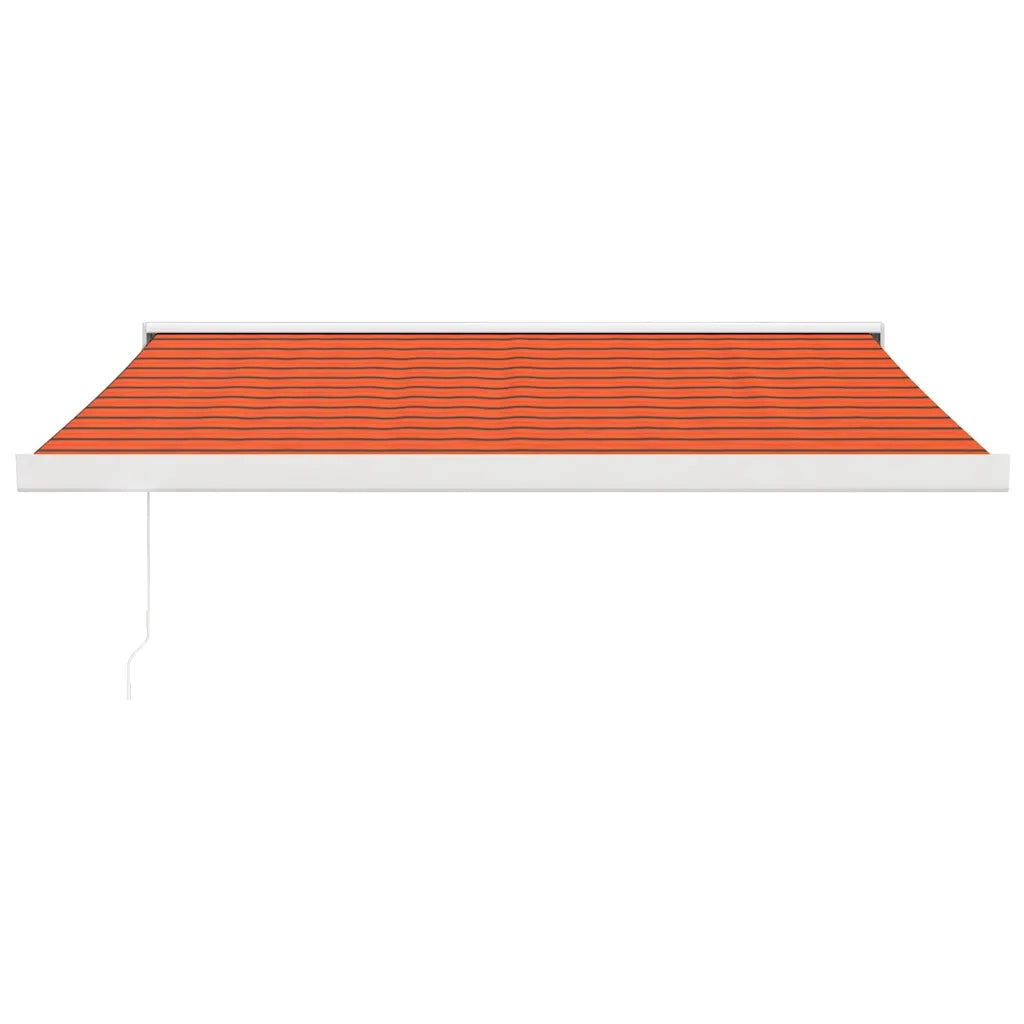 Tenda Retrattile Arancione Marrone 3,5x2,5m Tessuto e Alluminio 3154542