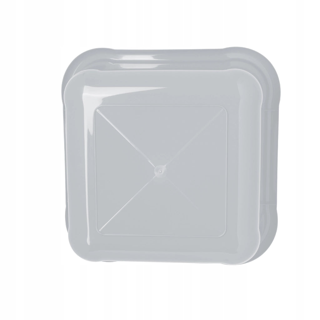 Bacinella quadrata in plastica KADAX da 8 litri con manici, colore grigio