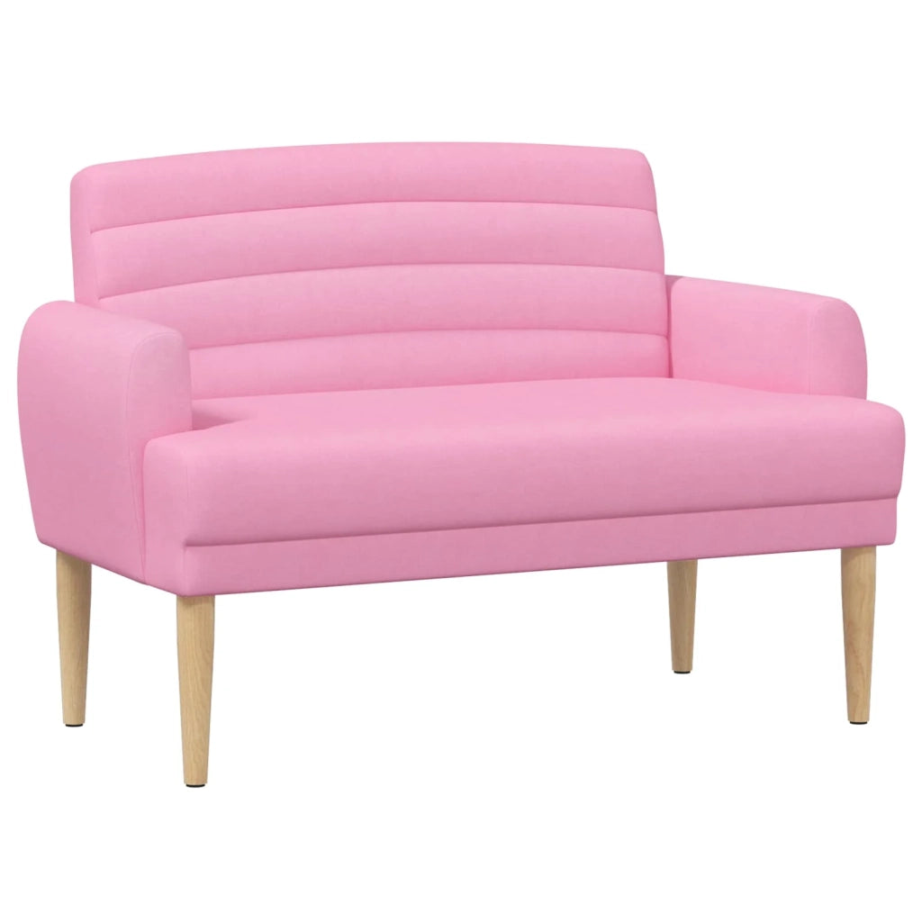 Loveseat con bottoni imbottiti Rosa 116 x 67 x 80 cm Tessuto 42041786
