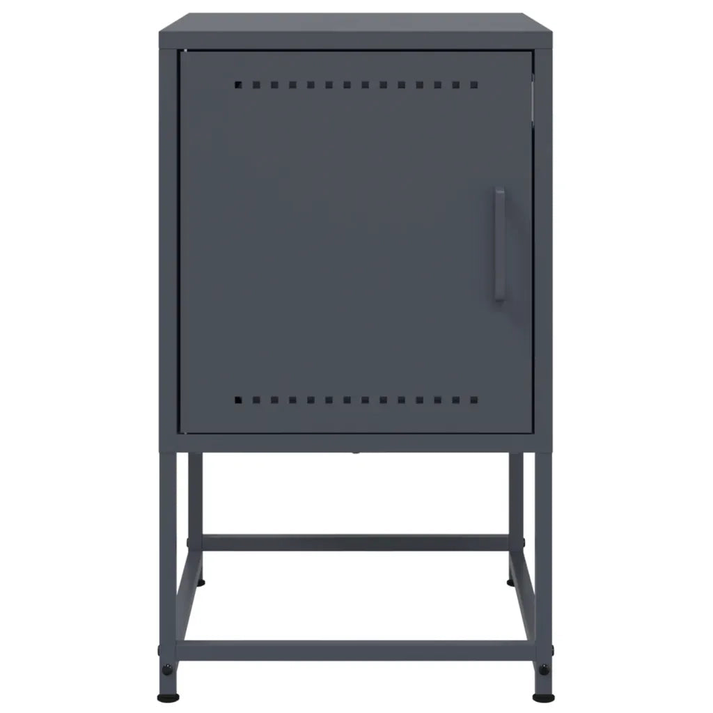 Comodini 2 pz Antracite 36x39x60,5 cm in Acciaio 846451