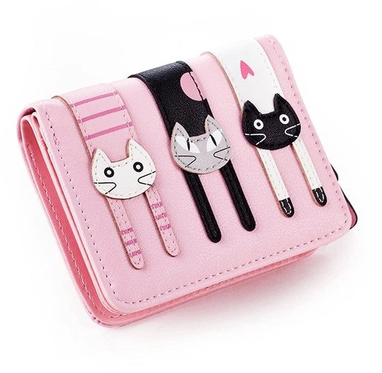 Portafoglio con forma compatta - Mini Portafoglio con pelle PU di alta qualità - Ideale come regalo - Resistente e comodo da utilizzare