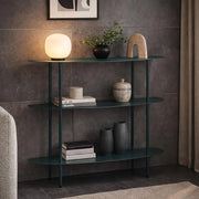 Gamitimi, Consolle 3 Ripiani, 6x31x93h cm Verde Ottanio