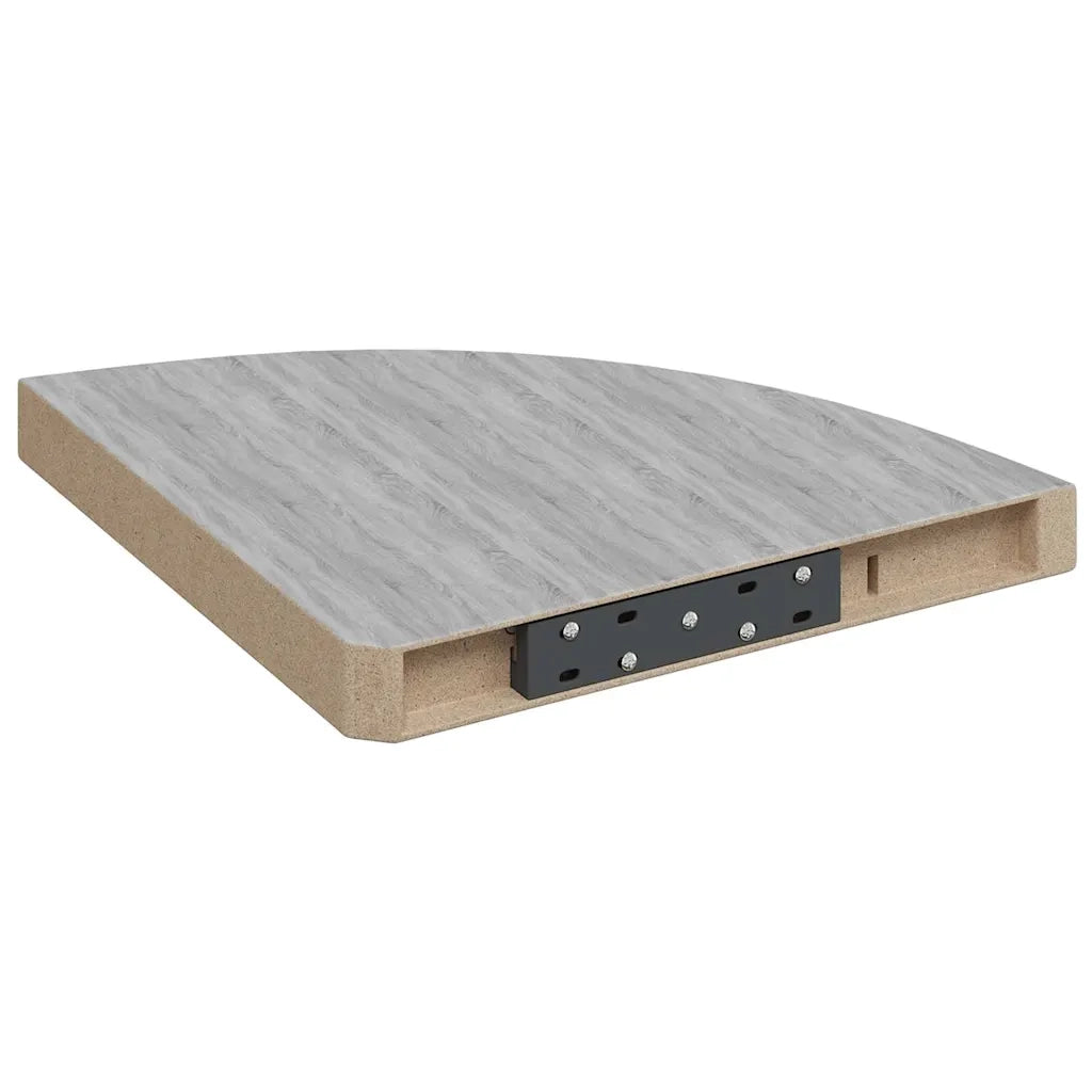 Mensola Angolare Grigio Cemento 35x35x3,8 cm in MDF