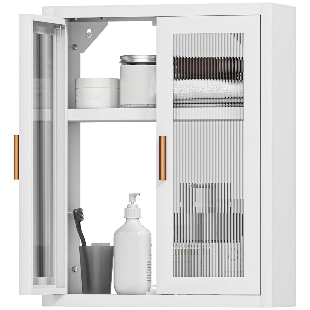 Armadietto bagno sospeso ¨C zephmum ¨C bianco 40x14x50 cm