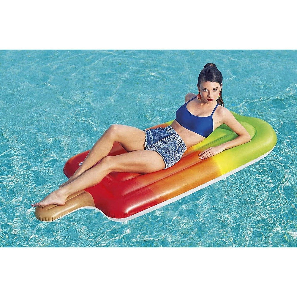 Trade Shop - Materassino Materasso Gonfiabile Ghiacciolo Gelato 185x89 Cm Mare Piscina 43161 -