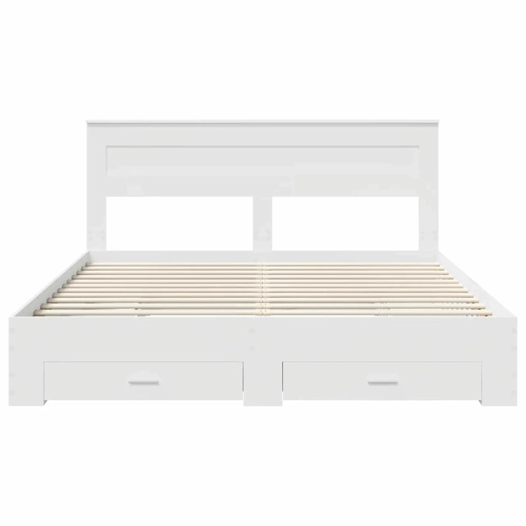 Struttura del letto con cassetto con testiera-Letto con Cassetti e Testiera Legno multistrato 264507