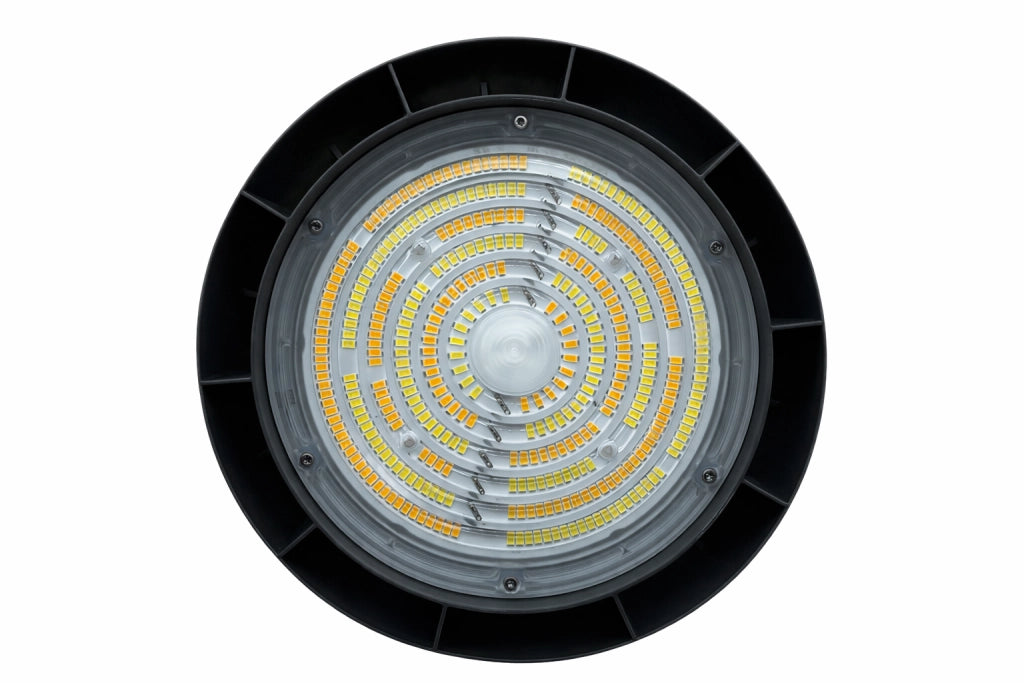 Campana LED UFO 100W 15000LM IP65 Industriale CCT Switch 3000K 4000K 6500K Fascio 90° High Bay Magazzino Capannone