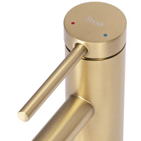 Rubinetto Da Lavabo Rea Foss Gold Brush Low