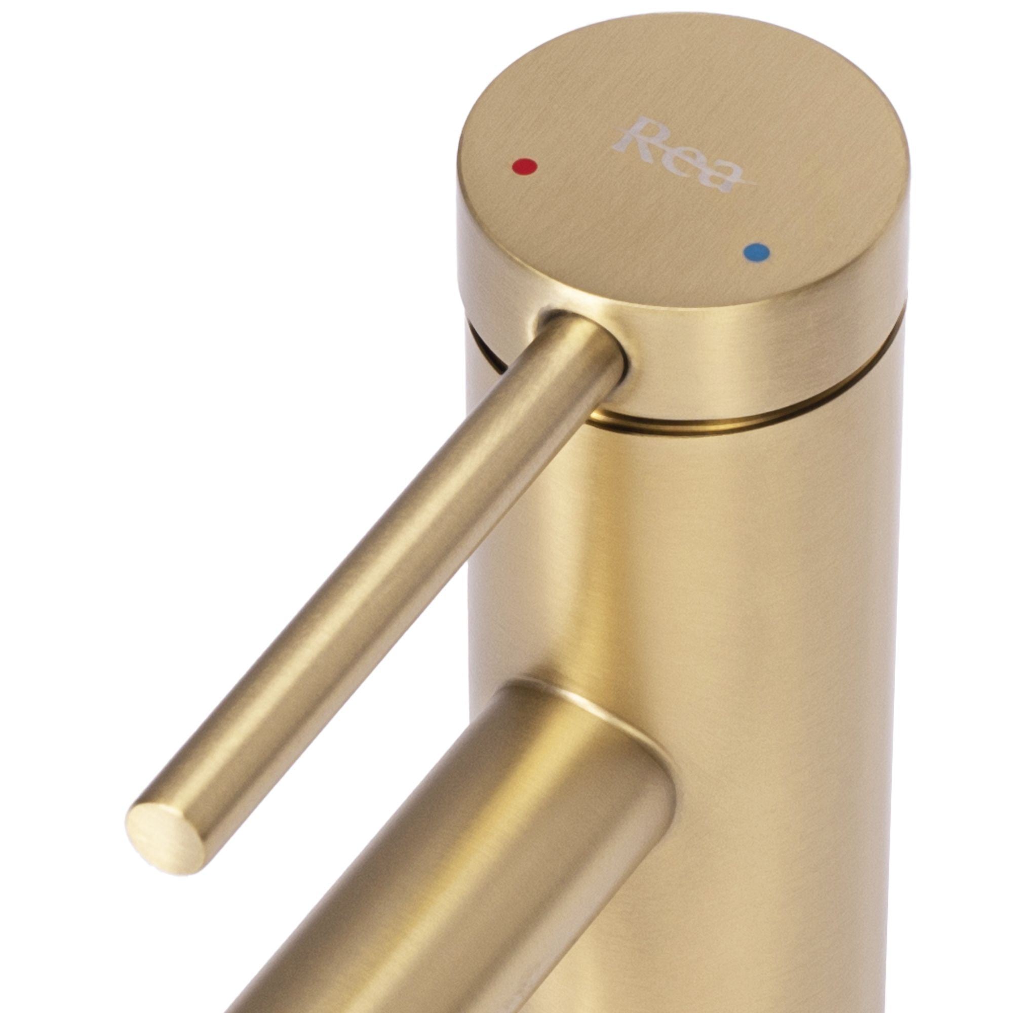 Rubinetto Da Lavabo Rea Foss Gold Brush Low