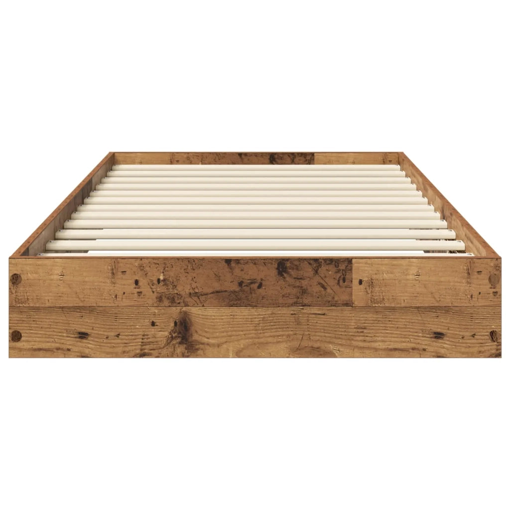 Struttura letto a pavimento-Giroletto Legno antico 80 x 200 cm 860473