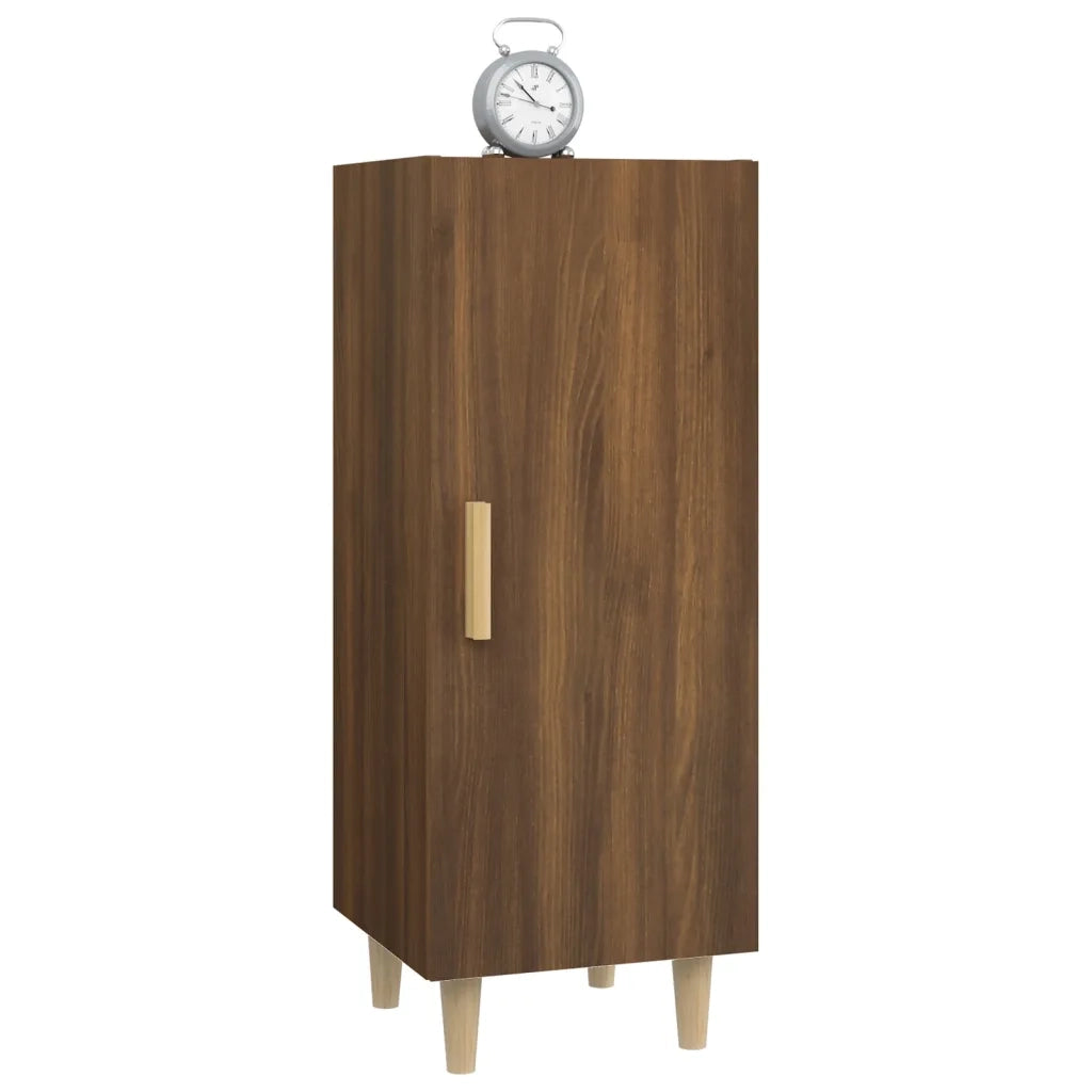 Credenza Rovere Marrone 34,5x34x90 cm in Legno Multistrato 817404