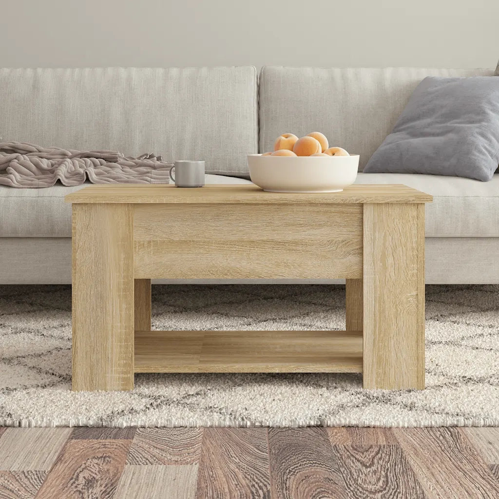 Tavolino da Salotto Rovere Sonoma 79x49x41 cm Legno Multistrato 809713