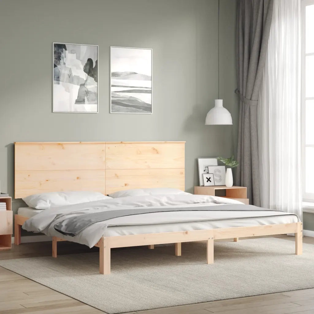 Giroletto senza Materasso 200x200 cm in Legno Massello di Pino 3193681