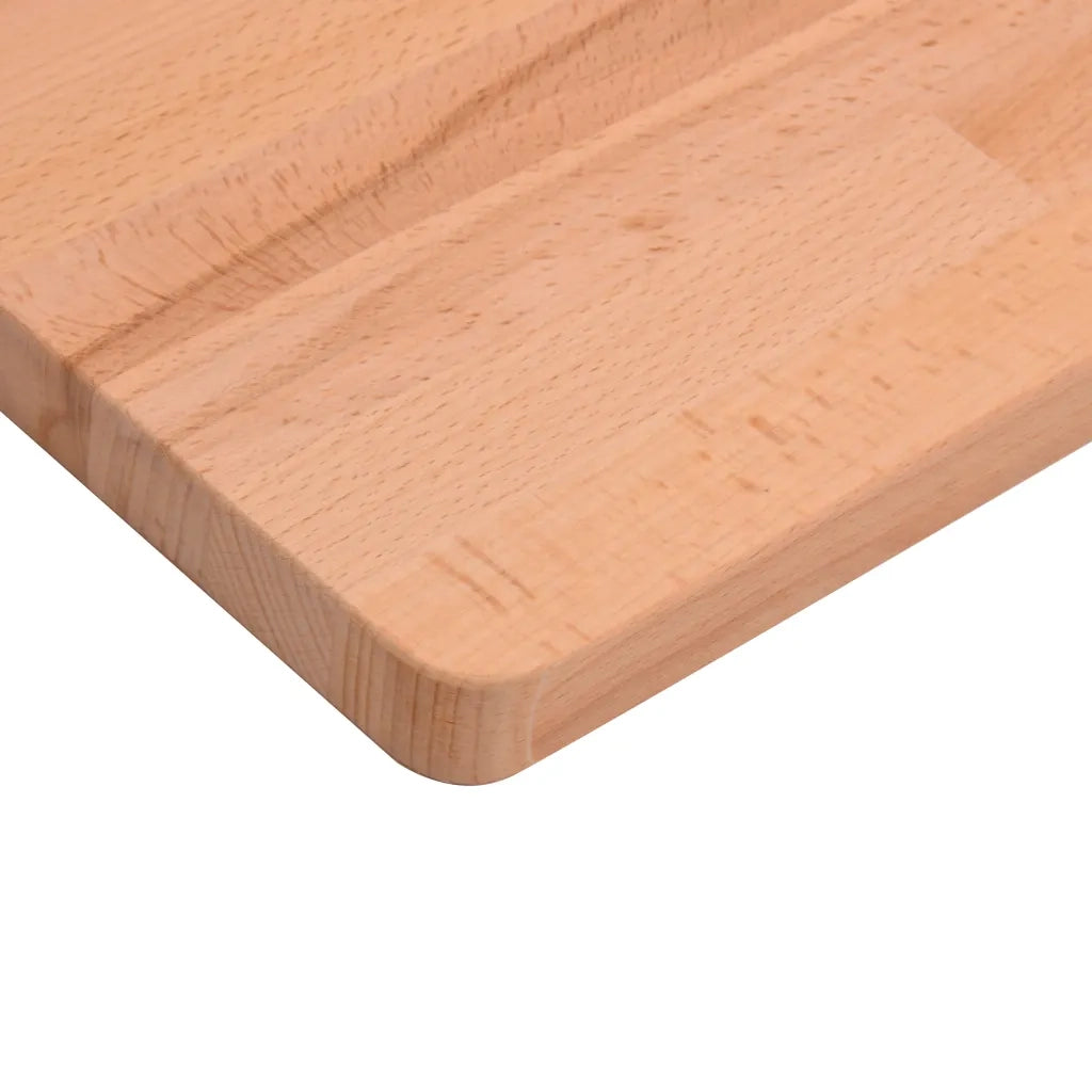 Piano Tavolo | Superficie Tavolo | Piano Scrivania 80x55x2,5 cm in Legno Massello di Faggio
