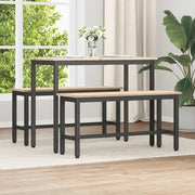 Panche da pranzo 2 pcs Naturale 100 x 32,5 x 49 cm 873787