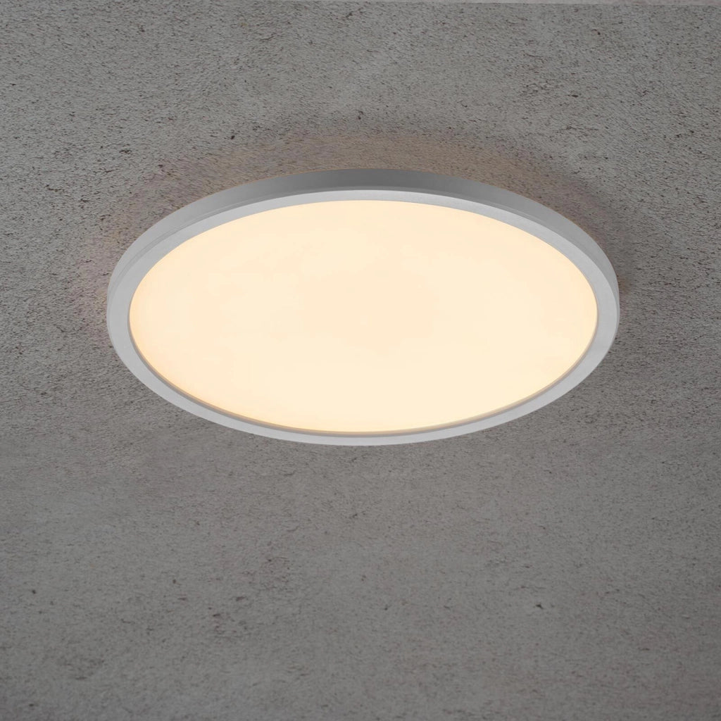 Plafoniera LED slim tonda da esterno elegante impermeabile da 42W luce calda naturale fredda soffitto bagno balcone terrazza