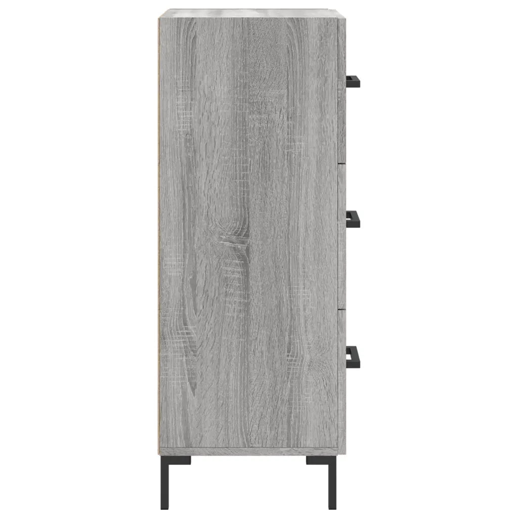 Credenza Grigio Sonoma 34,5x34x90 cm in Legno Multistrato