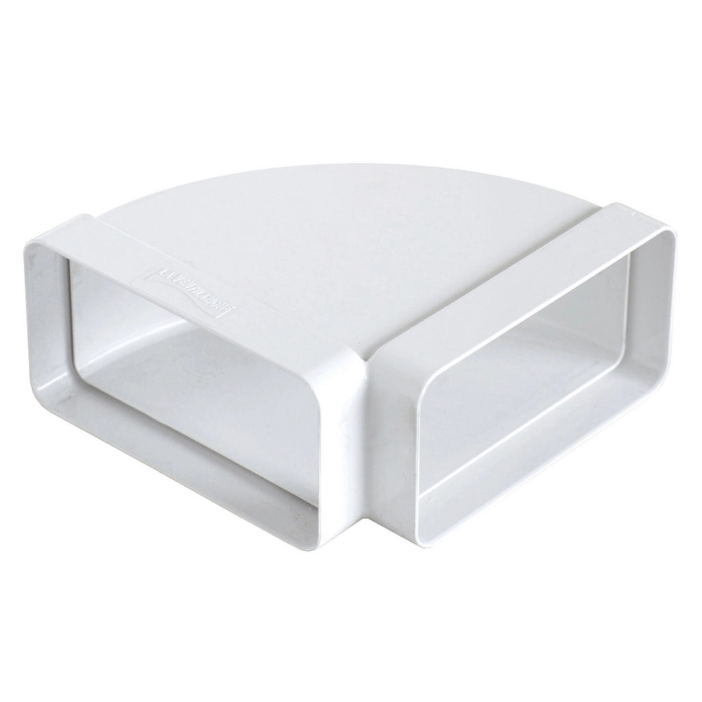 CURVA ORIZZONTALE FF IN ABS PER TUBO RETTANGOLARE- mm 120x60- FIRST- pezzi 1