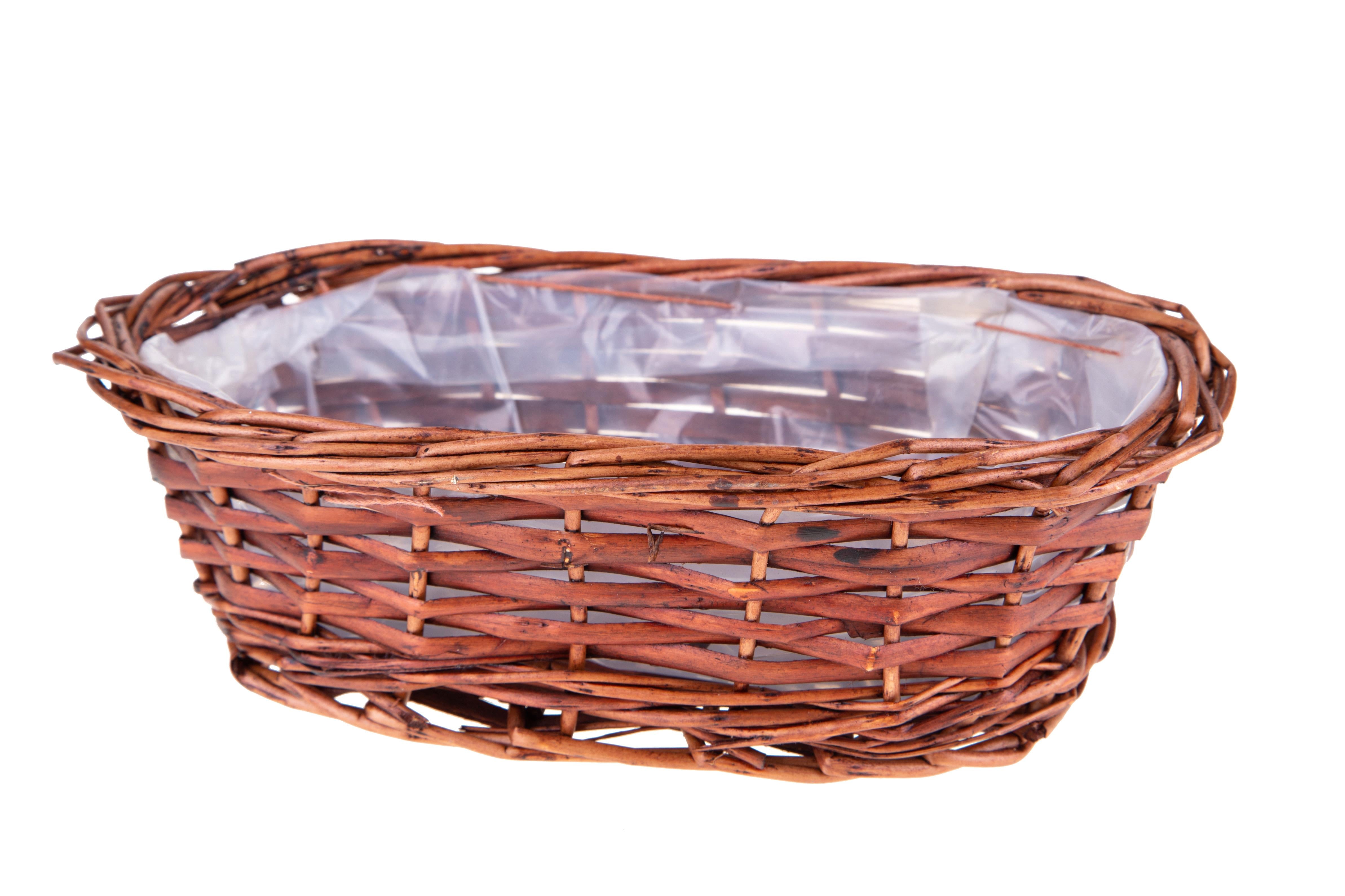 Set 6 Cesti Contenitori in Vimini 30 cm