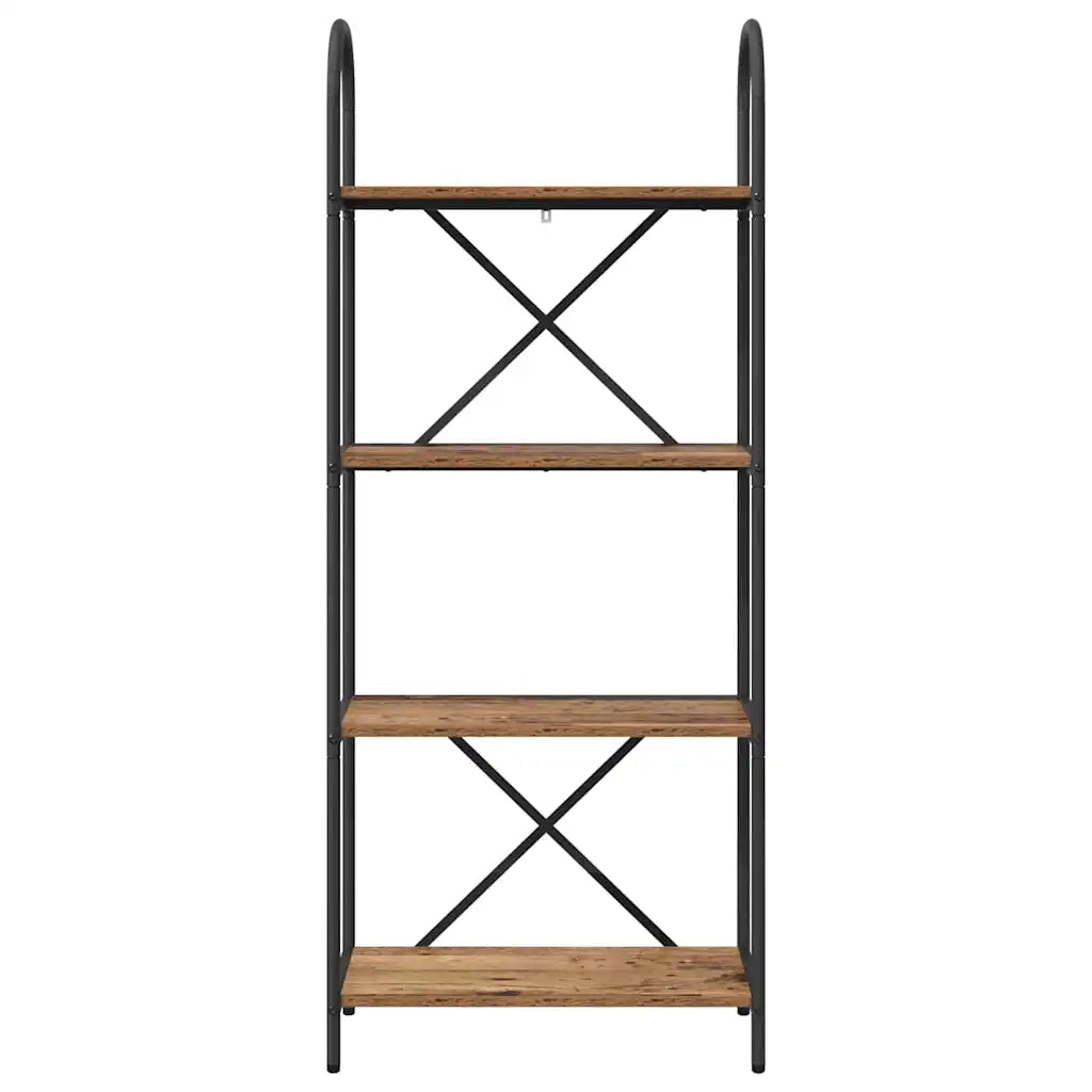 Libreria-Scaffale per Libri-Mobile di Stoccaggio Legno vecchio 60 x 30 x 146 cm Legno multistrato 612329
