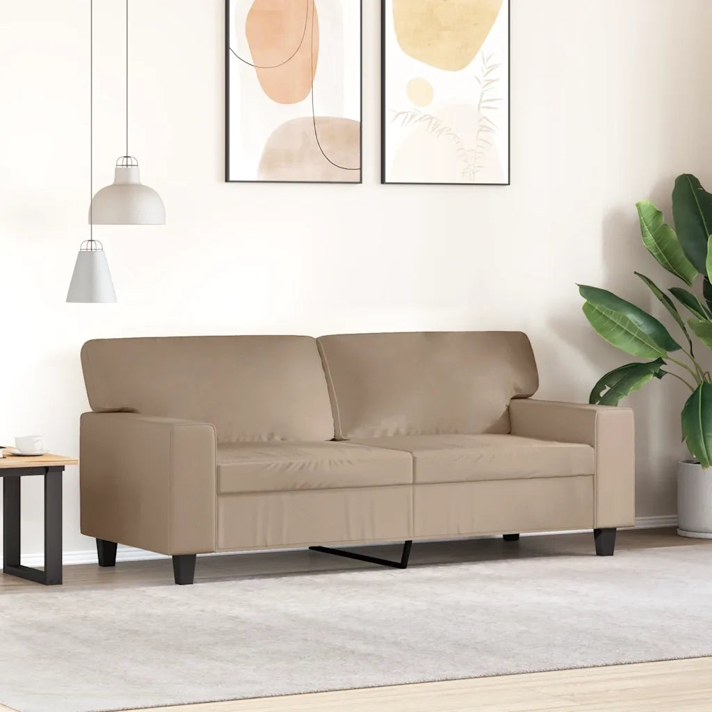 Divano a 2 Posti Cappuccino 140 cm in Similpellecod mxl 107237