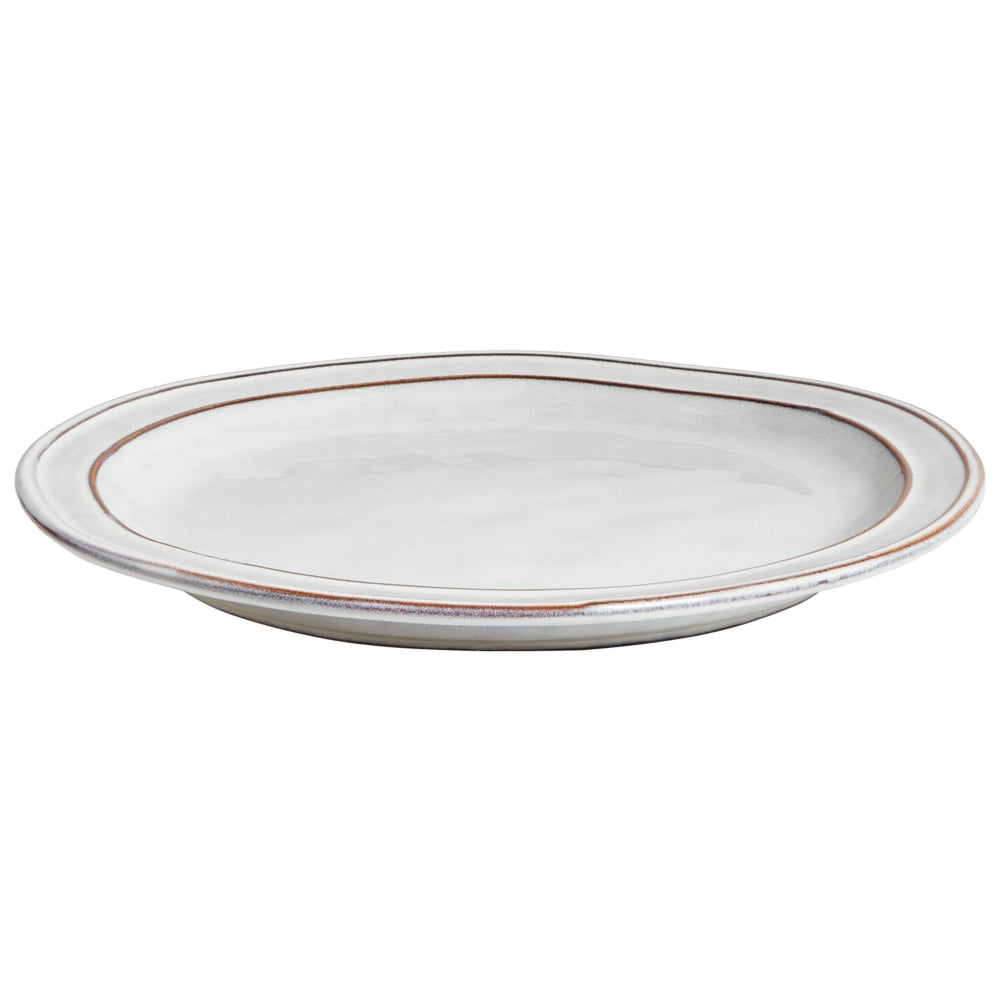 Set di 12 stoviglie in gres caolino grigio chiaro lavorato a mano con smalto reattivo Cucina Sala da pranzo