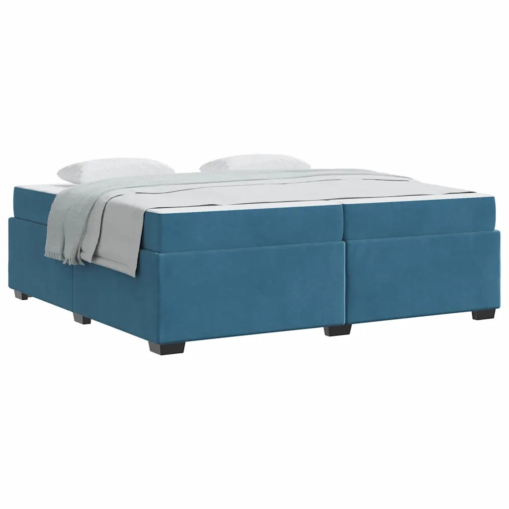 vidaXL Struttura del letto Blu scuro 200 x 200 cm Velluto