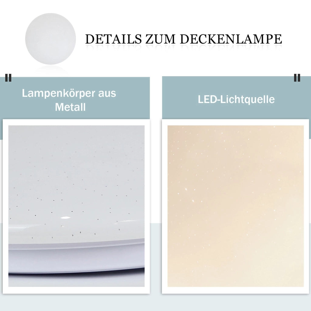 ZMH Lampada da soffitto LED 2 pezzi 5W 4000K bianco neutro per salotto corridoio camera bambino