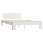 Giroletto senza Materasso Bianco 140x200 cm Legno Massello Pino 283157